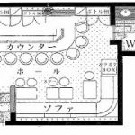 北新地のバーラウンジ居抜きです。(間取)