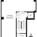 平野町のオフィスビルです。(間取)