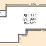 北堀江のバー居抜き物件です。(間取)